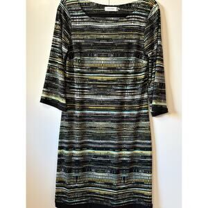 Calvin Kline Dress Size 8 Multi-Colored